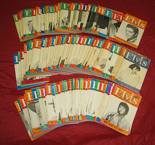 Elvis Presley Collection Of Elvis Monthly Magazines UK